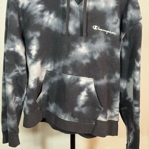Champion Gray Tie-Dye Sweatshirt